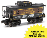 Menards 279-6853 Norfolk & Western N&W Caboose with Lights Limited  O SCALE NEW