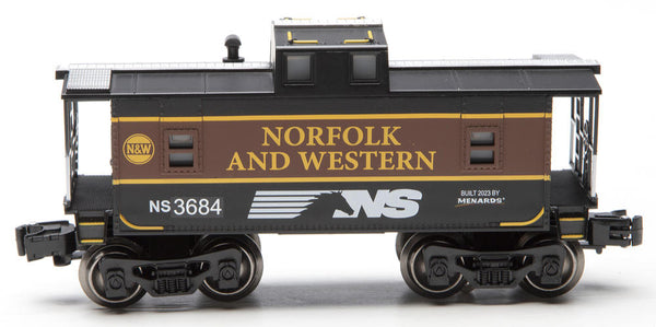 Menards 279-6853 Norfolk & Western N&W Caboose with Lights Limited  O SCALE NEW