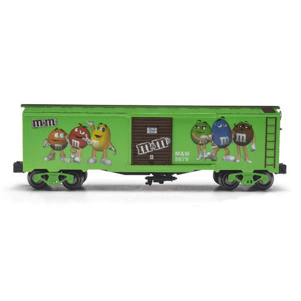 Menards 279-8130 M&M's Green Boxcar   O SCALE NEW