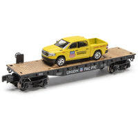 Menards 279-9389 Union Pacific UP Flatcar with Ram Truck NEW