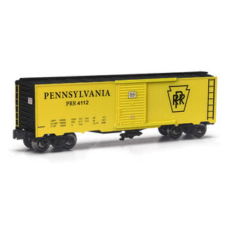 Menards 279-5331 Pennsylvania Railroad PRR Yellow Boxcar O SCALE Like New