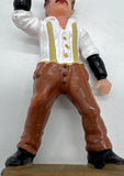 LGB 5049 SIX FIGURES G SCALE (AS PICTURED) MAN WITH SUSPENEDRS MISSING ITEM FOR HAND Used Damaged Box