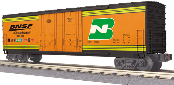 MTH Railking 30-70122E BNSF 50 Double Door Plugged Boxcar 25th  anniversary 1995-2020. Burlington Northern O SCALE Like New