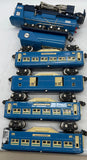 MTH 263e Tinplate Blue Comet Locomotive w/ NYC tender and 4 Cars (as is) O Scale Used Damaged Box as is final sale