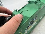 MTH Premier 20-97523 Penn Central 3-Bay Centerflow Hopper w/ Graffiti O SCALE Like New broken bottom detail piece as is