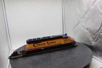 MTH Premier 20-2216-1 Chessie SD40-2 Diesel Engine - Chessie Cab C&O 7532 B&O 7616 WM 7547 With Proto O SCALE. Used Excellent