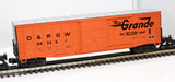 MTH Premier 20-93049 Denver & Rio Grande 50 Waffle Side Box Car O SCALE Like New