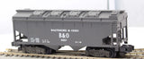 American Flyer 4-9207 BALTIMORE & OHIO Covered Hopper Mainline S Scale Like New
