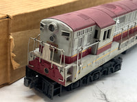 Lionel POSTWAR 2321 LACKAWANNA TRAINMASTER DIESEL LOCOMOTIVE MAROON ROOF O SCALE Used Damaged Box