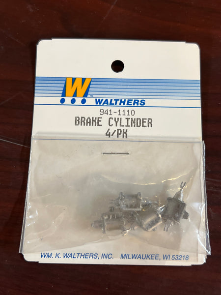 Walthers Parts 941-1110 BRAKE CYLINDER 4 PACK O SCALE  NEW