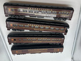 Williams 4 Car Pennsylvania Railroad PRR Broadway Limited Passenger Car set O SCALE Used Excellent
