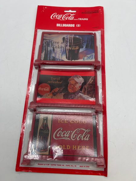 K-Line k-418711 Coca Cola Billboard set (3) O SCALE NEW