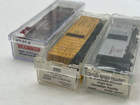 Set of 3 Assorted Freight Cars 002 -- CP, Milwaukee, Green Bay-- N SCALE Like New