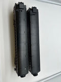 MTH 30-2158-1, 30-2158-3 Pennsylvania Doodlebug Diesel Engine - Cab No. 4666 With Protosound and Non-Pwd Diesel Engine (Set of 2) O Scale Used as is —Roof Crack on NonPwd unit  Damaged Box