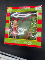 Dept 56 4031514T Grinch Max & Cindy Lou Who Ornament Set  Like New