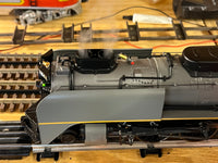MTH Premier 20-3532-1 Union Pacific UP FEF 4-8-4 Northern Steam Engine - TT Gray w/Yellow Stripes With Proto-Sound 3.0 O SCALE Like New