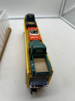 K-Line k694-2111 Union Pacific Scale Evans Auto Loader w/6 diecast Autos O SCALE Like New