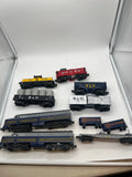 American Flyer Lionel Baltiimore Ohio B&O Freight Set 4-8153 Locomotives & 6 Cars 4-9709, 4-9301, 4-9401, 4-9102, 4-9201, 4-9000 S SCALE Like New