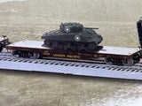 Lionel 1922013 Union Pacific UP 40' Flatcar w/ Sherman Tank Load 51080 O SCALE NEW