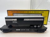 MTH Railking 30-76181 Norfolk Southern NS Flat Car w/40' Trailer O SCALE Like New