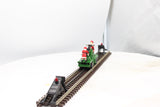 Lionel 6-18403 CHRISTMAS Operating Santa Hand Car Mainline Green O Scale Like New