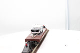 Lionel 6-26906 Southern Pacific Flatcar With Die-cast Corgi 1957 Chevy Police Car O SCALE Like New