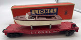 Lione Postwar 6801  Flat Car w/Boat  O SCALE Used Excellent