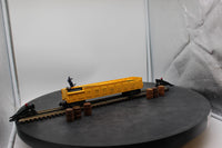 Lionel 3562-50 Postwar ATSF Yellow Operating Barrel Car w 6 barrels O SCALE Like New No Box