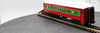 MTH Rugged Rails 33-6247 Christmas O-27 Madison Coach Car - Christmas O SCALE Like New