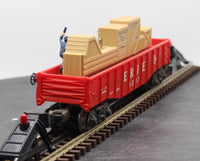 Lionel 6-9307 Erie Animated Cop & Hobo Gondola 9307 O SCALE Used Excellent