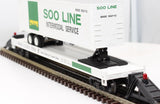 MTH Premier 20-98158 SOO Line Flat Car O SCALE Like New