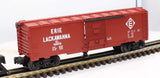 Lionel 6-19809 Erie Lackawanna Operating box car w/mailman (mail bag is missing) O Scale Like New