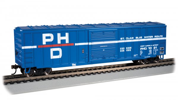 Bachmann 19614 PORT HURON & DETROIT PHD 50' BOXCAR 1021 HO SCALE NEW