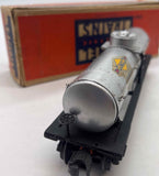 Lionel 2555 Postwar Sunoco Metal Tank Car O SCALE Used Excellent Damaged Box