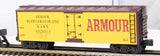 K-Line K642-8011 ARMOUR Classic Wood-sided Reefer O Scale Like New Damaged Box