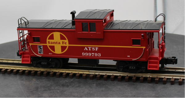 MTH 20-9105L Santa Fe O Scale Extended Vision Caboose Like New