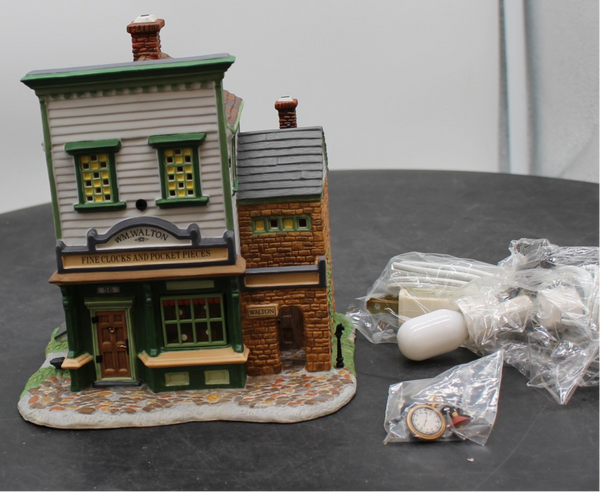 DEPT 56 56.56628 Walton Clocks Building  Like New