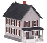 MTH 30-9024 Assembled Row House RailKing gray red shutters O Scale Like New