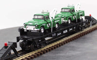 MTH Railking 30-7615 MTH Service Center RailKing Flat Car w/2 Tow Trucks O SCALE NEW