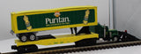 K-Line K-22050 Puritan Trailer and Flat Car Withv Tractor O SCALE Used