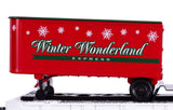 Lionel 2528680 Winter Wonderland Flatcar with Piggyback Trailers LIMITED O SCALE NEW