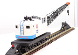 MTH Railking 30-79100  American Crane Car O SCALE Like New [has been repainted] Union Railroad
