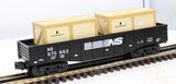 MTH 30-4219A NS Gondola Car w/ 2 Crates O Scale Like New