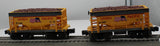 Menards 279-8553 UP Union Pacific Ore Cars 2-Pack O SCALE Like New