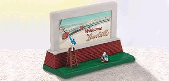 Lionel 6-14148 Animated Billboard Signmen O SCALE Used Damaged Box