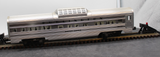 Lionel 6-9579 LIONEL ILLUMINATED BURLINGTON ALUMINUM PASSENGER CAR SILVER KETTLE VISTA DOME CAR O SCALE Used Excellent Damaged Box