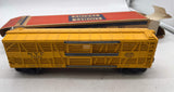 Lionel Postwar 6356 New York Central Yellow Bi-Level Stock Car O SCALE Like New