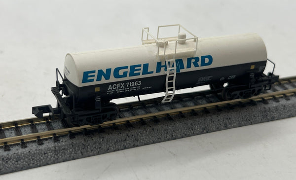 Atlas 34802 Engelhard Kaolin Tank Car White/Blue/Yellow Scale N SCALE Like New
