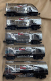 MTH 30-1433-1, 30-78040, 30-78061 Coors Light Railking Silver Bullet Train Set with Proto-Sound 2.0 with Rare Tail Car & Add-On Reefer limited O Scale Like New