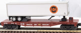 MTH Railking 30-76585 Bessemer & Lake Erie Flat Car w/40' Trailer O SCALE Like New